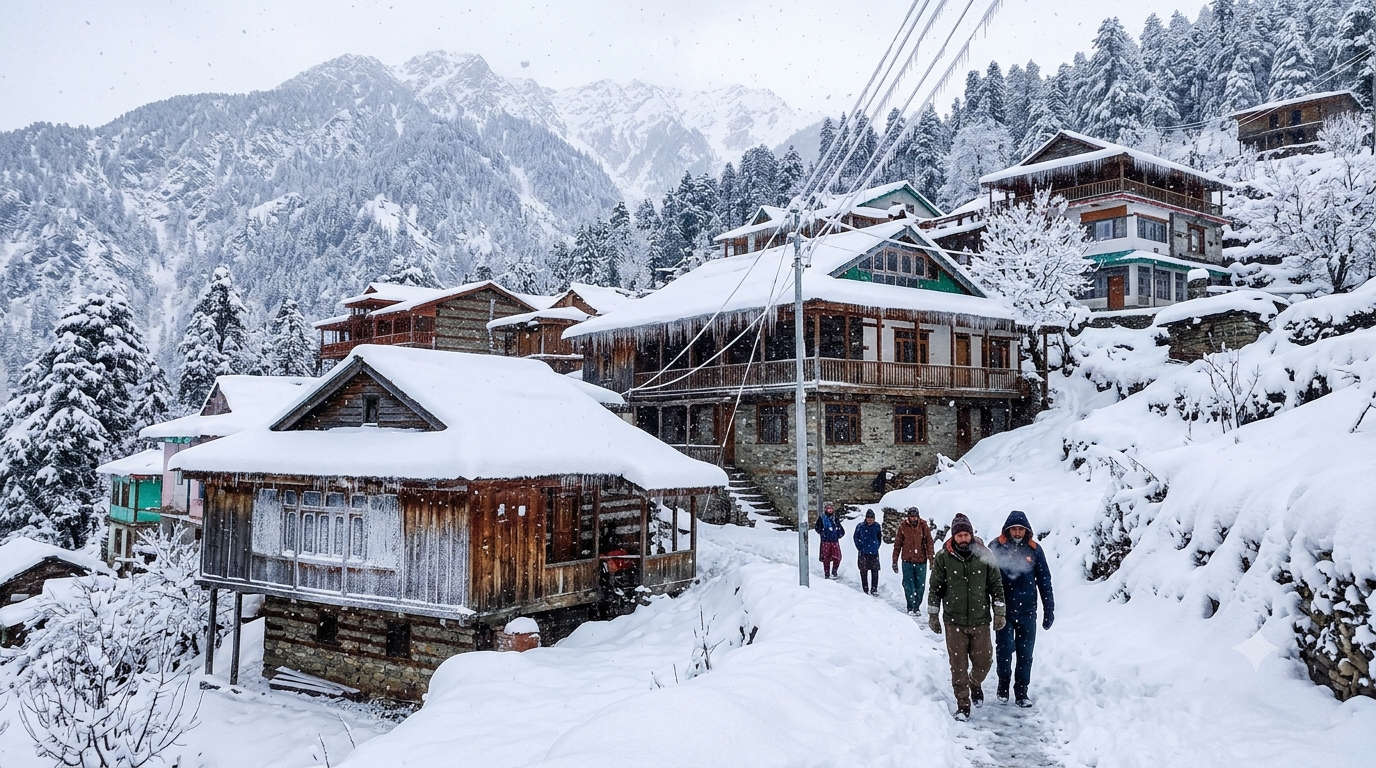 Does it snow in Shoja, and how cold does it get