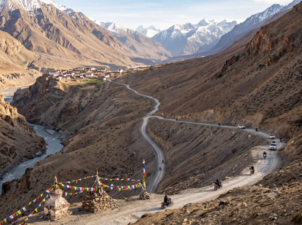 Manali to Kaza Distance & Route
